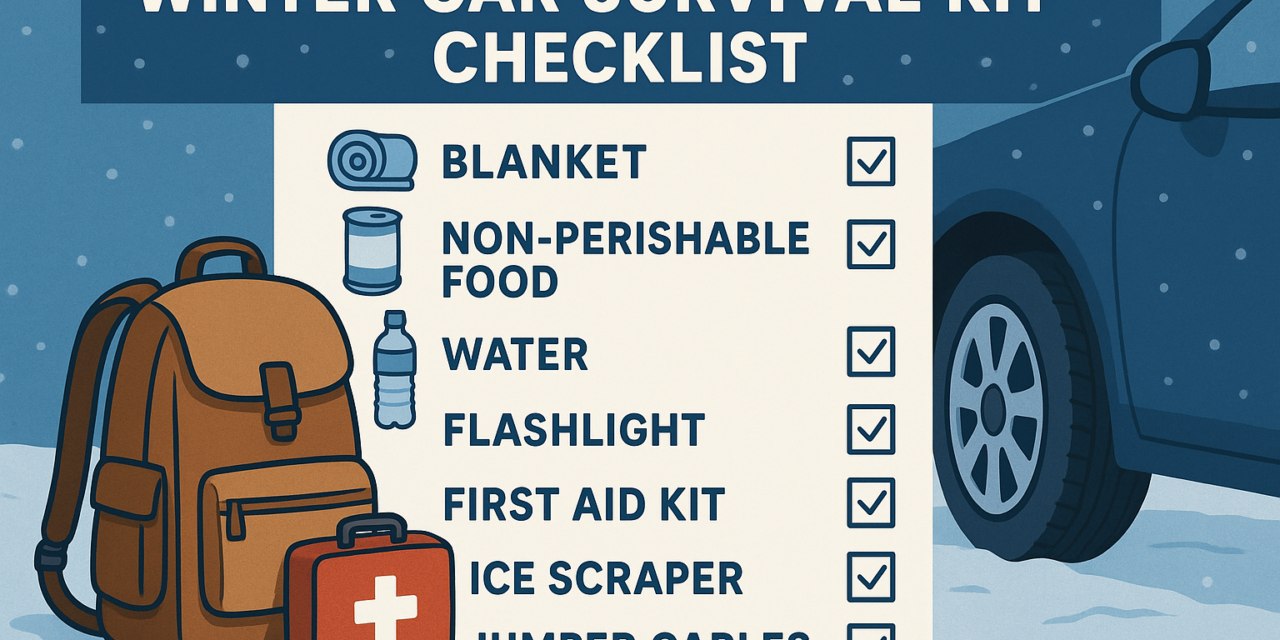 Winter Car Survival Kit Checklist – Staying Safe When the Cold Strikes