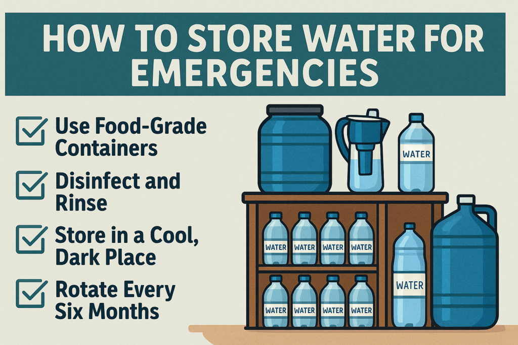 HOW TO STORE WATER FOR EMERGENCIES