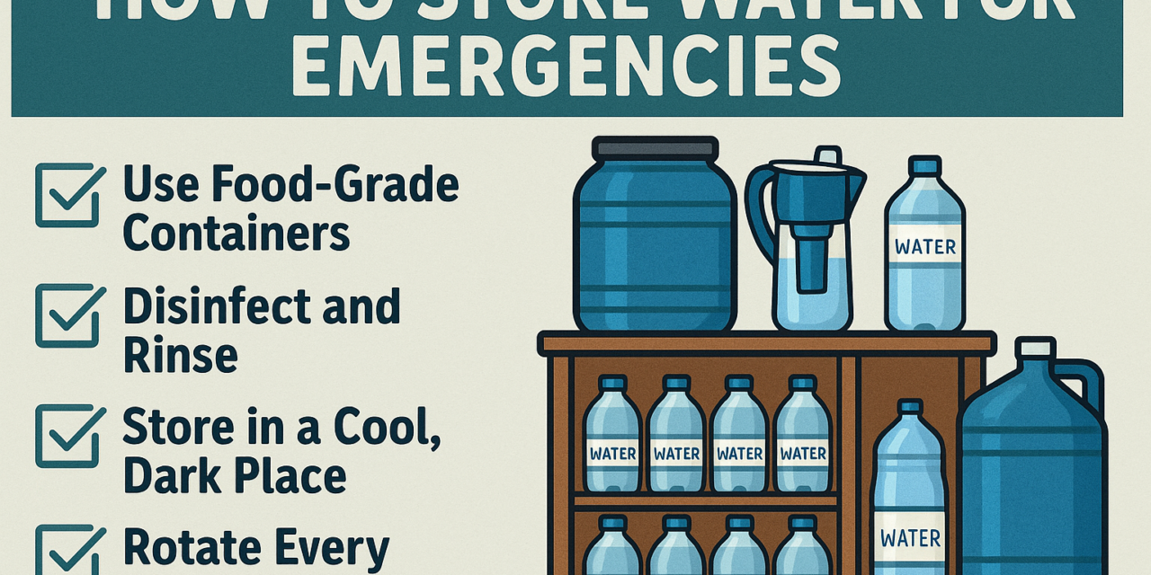 How to Store Water for Emergencies