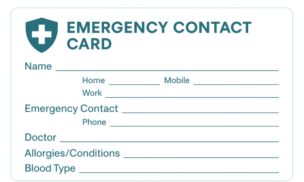 Why Everyone Should Carry an Emergency Contact Card
